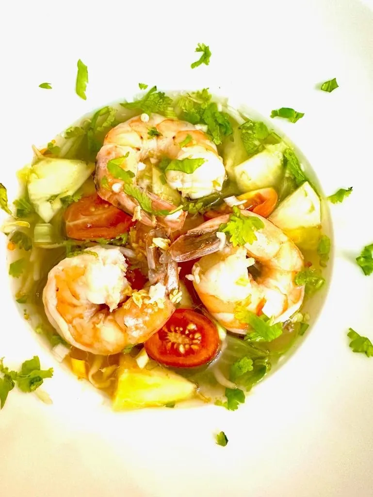  Hoa SEN Vietnamesisches Restaurant, Speiseteller, Krabbensuppe